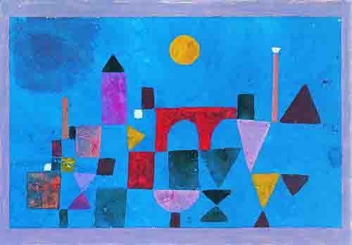 Red Bridge painting - Paul Klee Red Bridge art painting